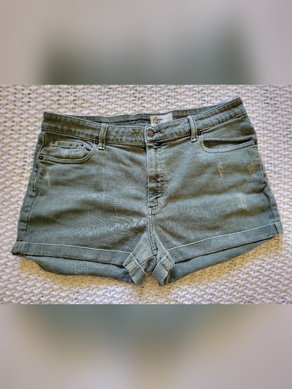 🪐Cosmic Blue Jean Shorts